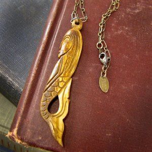 Ornamental Things Mermaid Necklace in Brass NEW!